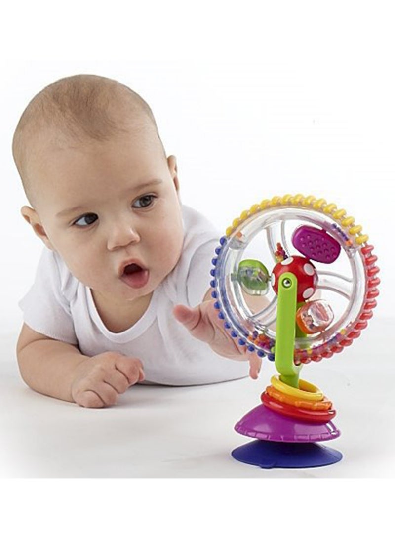 Three-Color Rotating Ferris Wheel Windmill New Baby Windmill Multifunctional Baby Toy Windmill(Green Windmill) - Image 2
