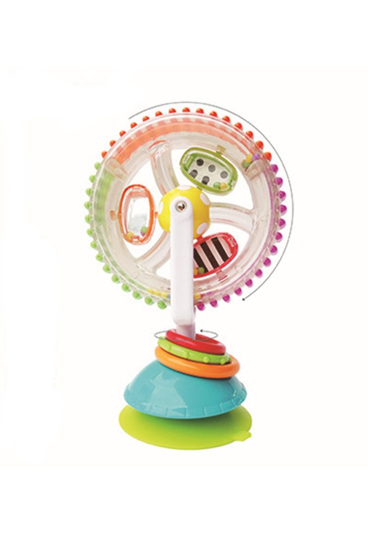 Three-Color Rotating Ferris Wheel Windmill New Baby Windmill Multifunctional Baby Toy Windmill(Green Windmill) - Image 1