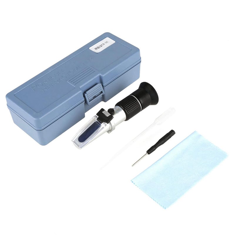 Honey Refractometer, Professional 58-90% Accurate Refractometer, Non Slip Honey Sugar Tester Meter, Sugar Test Meter for Bee Keeping Honey Molasses - Image 1