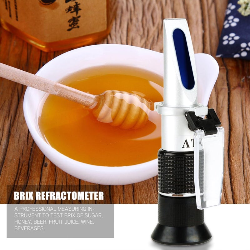 Honey Refractometer, Professional 58-90% Accurate Refractometer, Non Slip Honey Sugar Tester Meter, Sugar Test Meter for Bee Keeping Honey Molasses - Image 3
