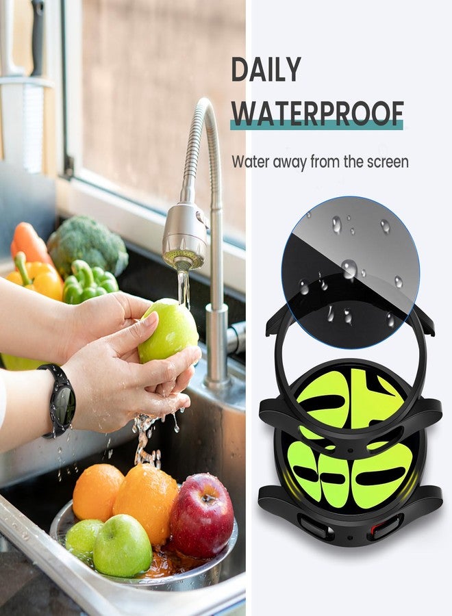 Tensea [5+5Pack for Samsung Galaxy Watch 6 Screen Protector Case 40mm Accessories, Hard PC Bumper/HD Anti-Fog Tempered Glass Protective Film, Face Cover Set, Galaxy Watch 6 Case for Women Men - Image 5