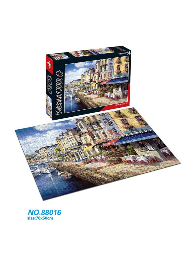 1000 Pieces Jigsaw Puzzle Stress Relief Educational Developmental Toy 70x50cm - Image 2