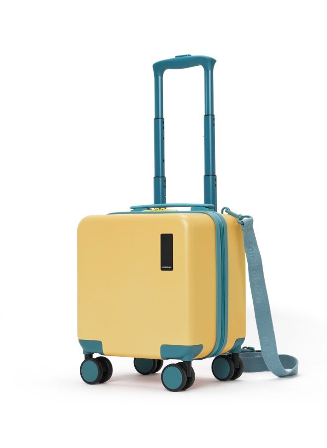 Mokobara MOKOBARA The Moko Blocks Unbreakable Polycarbonate Extra Light Weight Kids Luggage | Hard Trolley Suitcase for Kids (38 cms (3-8 Years), Sunshine)  - Image 1