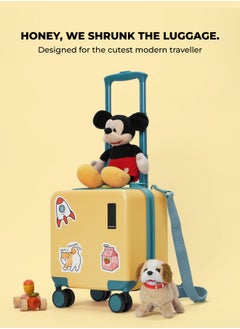 Mokobara MOKOBARA The Moko Blocks Unbreakable Polycarbonate Extra Light Weight Kids Luggage | Hard Trolley Suitcase for Kids (38 cms (3-8 Years), Sunshine)  - Image 3
