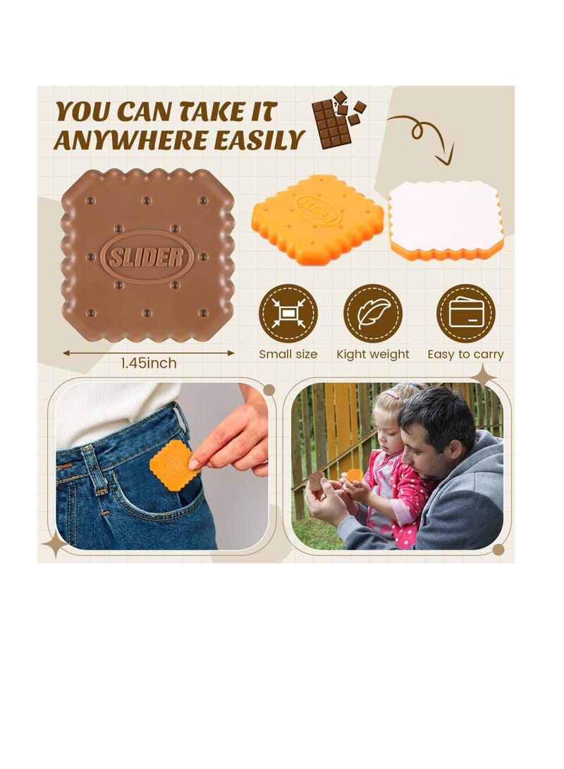 Excefore 3 Pcs Magnetic Fidget Toys, Haptic Coin Fidget Slider, Cute Donuts Biscuits Shape Autism Sensory Toys - Image 2