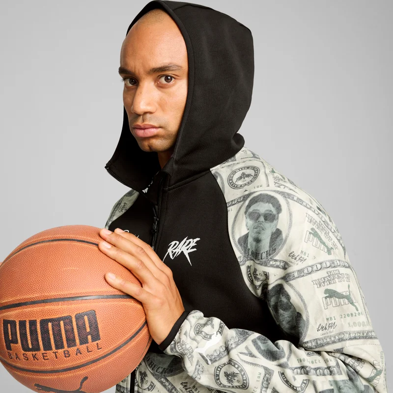 Puma PUMA Black-AOP Melo Bucks Dime Basketball Jacket Men for Men | Best Price UAE