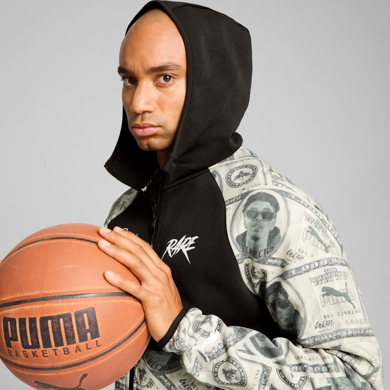 PUMA Melo Bucks Dime Mens Black Basketball Jacket - Image 2