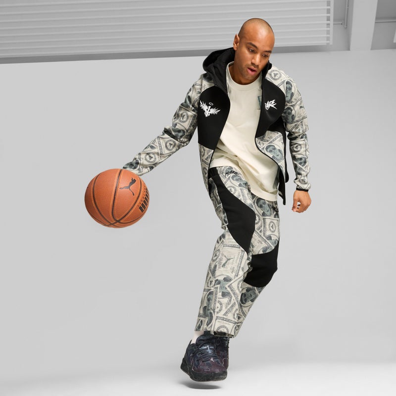 PUMA Melo Bucks Dime Mens Black Basketball Jacket - Image 3