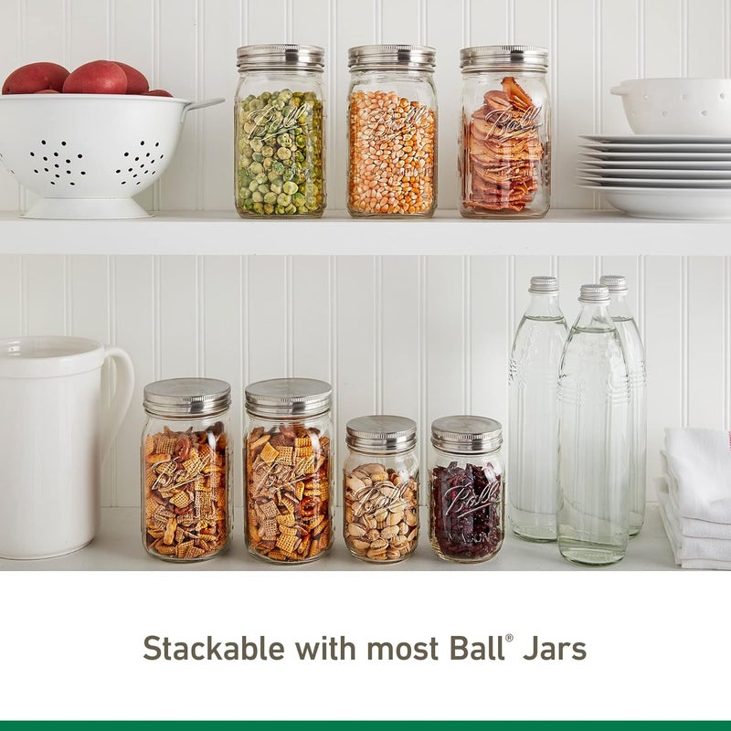 Ball Jar Stainless Steel One-Piece Mason Jar Lids, Regular Mouth, 6-Pack - Image 4