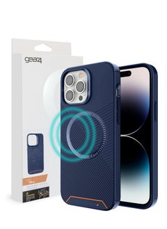 Gear4 MagSafe compatible case with D3O® reinforced back plate case cover for Apple iPhone 14 Pro Max - Blue