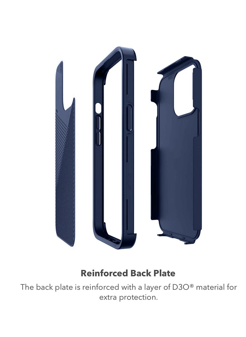 Gear4 - Gear4 MagSafe compatible case with D3O® reinforced back plate case cover for Apple iPhone 14 Pro Max - Blue - Image 1