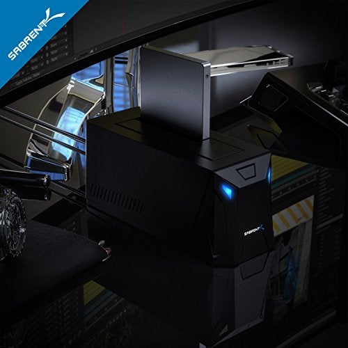 SABRENT USB 30 to SATA External Hard Drive Docking Station for 25 or 35 HDD SSD Support UASP ECUBLB - Image 3