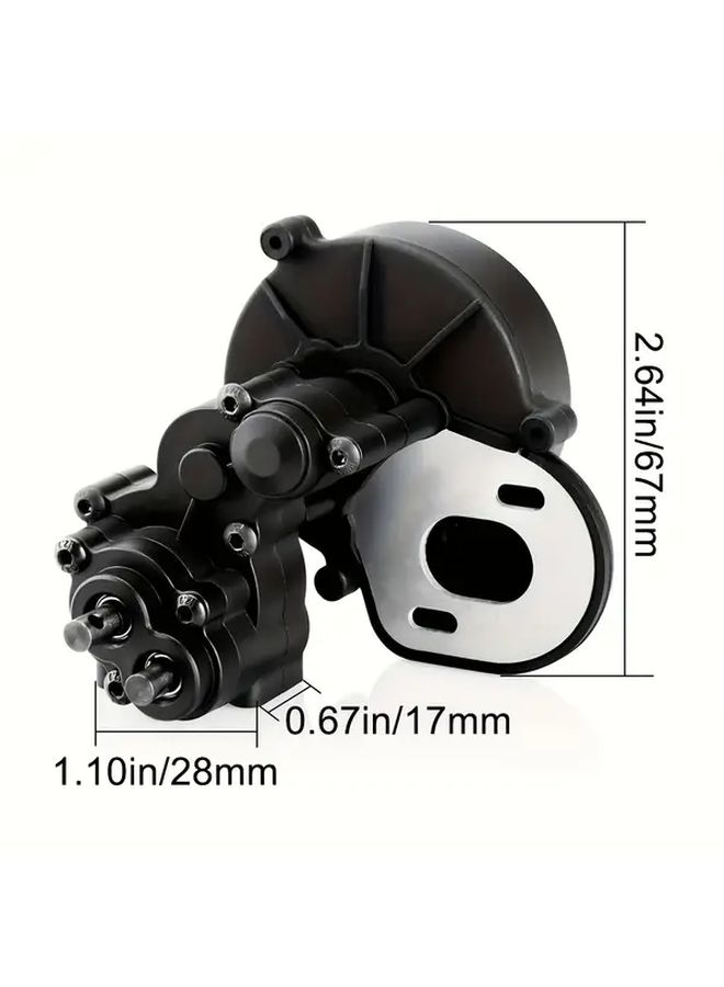 علبة تروس نقل مركزية كاملة مجموعة واحدة لطراز SCX10 II 90046 90047 1/10 RC كراولر - Image 2
