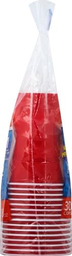 Hefty Party On Disposable Plastic Cups, Red, 18 Ounce, 30 Count - Image 4