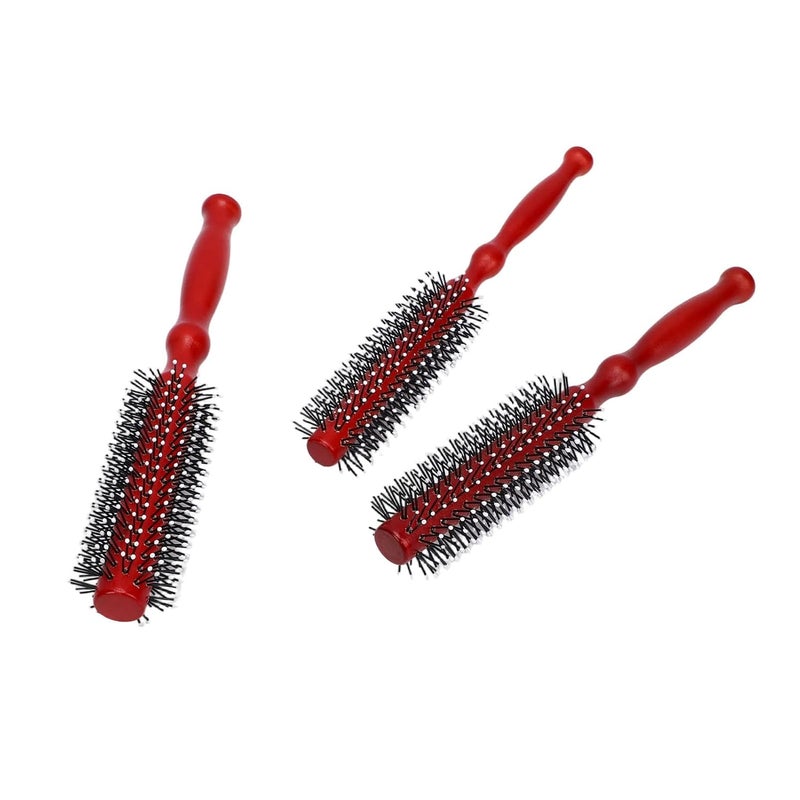3 Sizes Round Curling Brush for Smooth FrizzFree Hair, AntiStatic Wooden Roller Comb with Gentle Detangling, Perfect Styling Tool for All Hair Types - Image 2