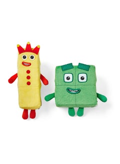hand2mind Numberblocks Three and Four Playful Pals Plush Toys (Pack of 2)  - Image 1