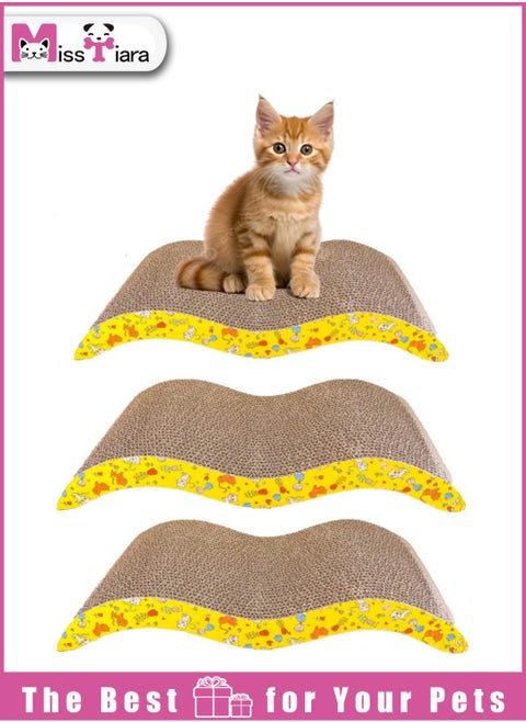 Cat Toy Cat Scratching Board Cat Climbing Toys Cat Play Scratcher Cat Activity Supplies Kitten Scratch Board Cat Scratching Toy 3pcs 44X21X5.5cm