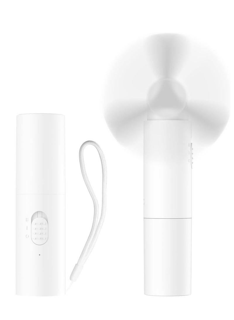 general Handheld Fan Rechargeable, Mini Portable Fan Small Hand Fan, 3000mAh Battery Operated 22Hrs+ Makeup Eyelash Fan Personal Fan Gifts for Women Girls Men Travel Indoor Outdoor - Image 1