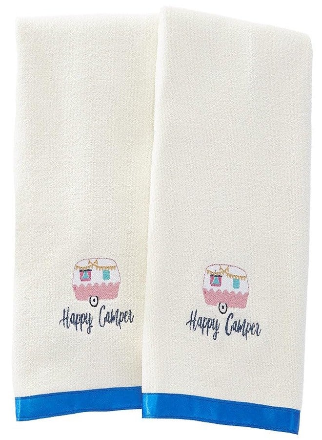 The Lakeside Collection Glamper Bathroom Collection - Set of 2 Hand Towels - Image 2