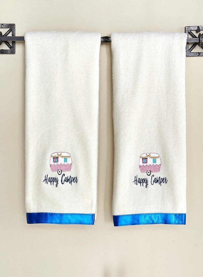 The Lakeside Collection Glamper Bathroom Collection - Set of 2 Hand Towels - Image 4