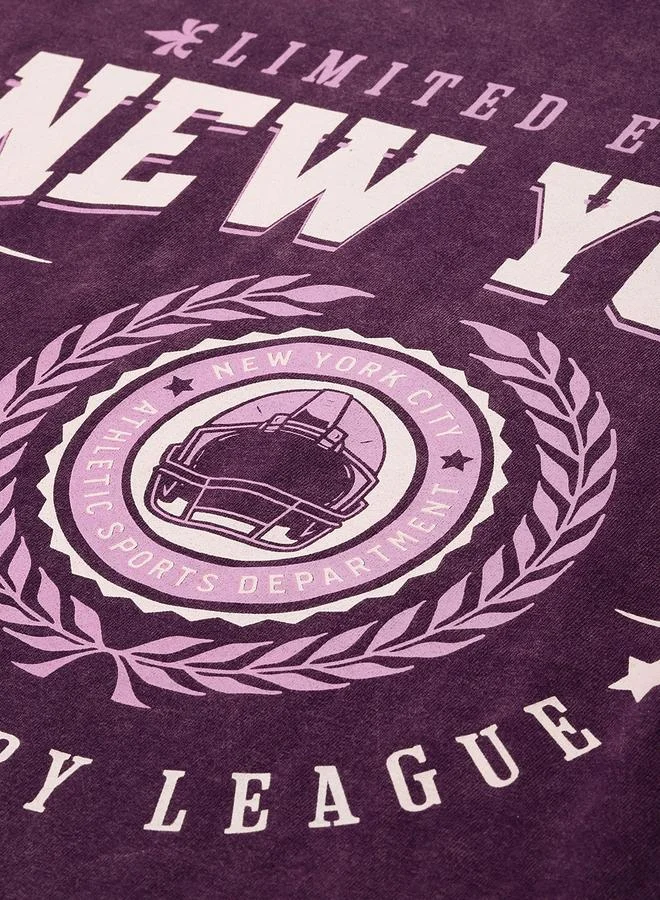 Dillinger Women Acid Washed Oversized T-Shirt