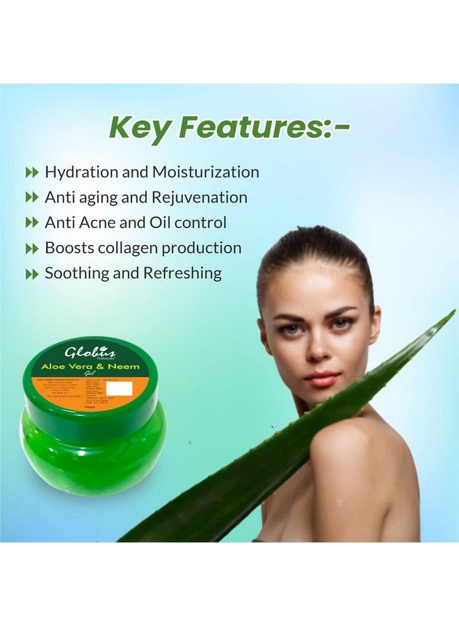 Globus Remedies Aloe Vera And Neem Gel 100 Ml (Pack Of 2) - Image 4