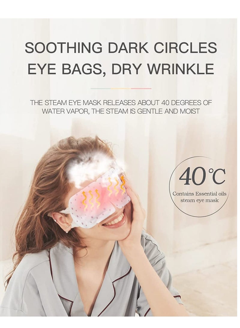 10 Packs Steam Eye Mask, Disposable Warm Compress for Eyes, for Dry Eyes, Overuse of Eyes, Insomnia, Eye Masks for Dark Circles and Puffiness, Bags Under The Eyes, Eye Relax (Lavender) - Image 3