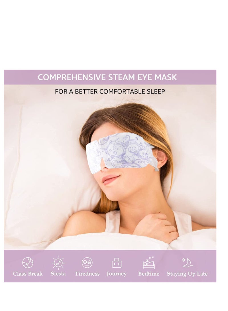 10 Packs Steam Eye Mask, Disposable Warm Compress for Eyes, for Dry Eyes, Overuse of Eyes, Insomnia, Eye Masks for Dark Circles and Puffiness, Bags Under The Eyes, Eye Relax (Lavender) - Image 5