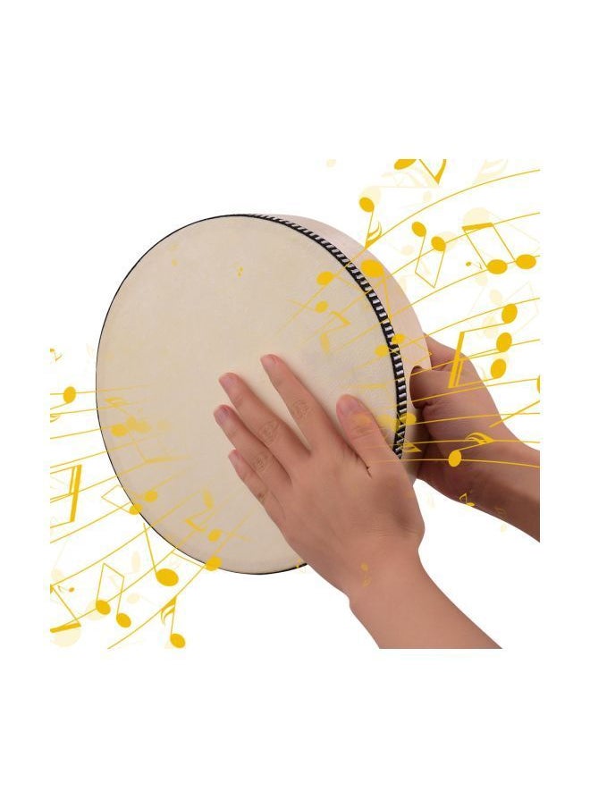 NIBEMINENT Wooden Hand Drum Percussion 8-Inch  - Image 3