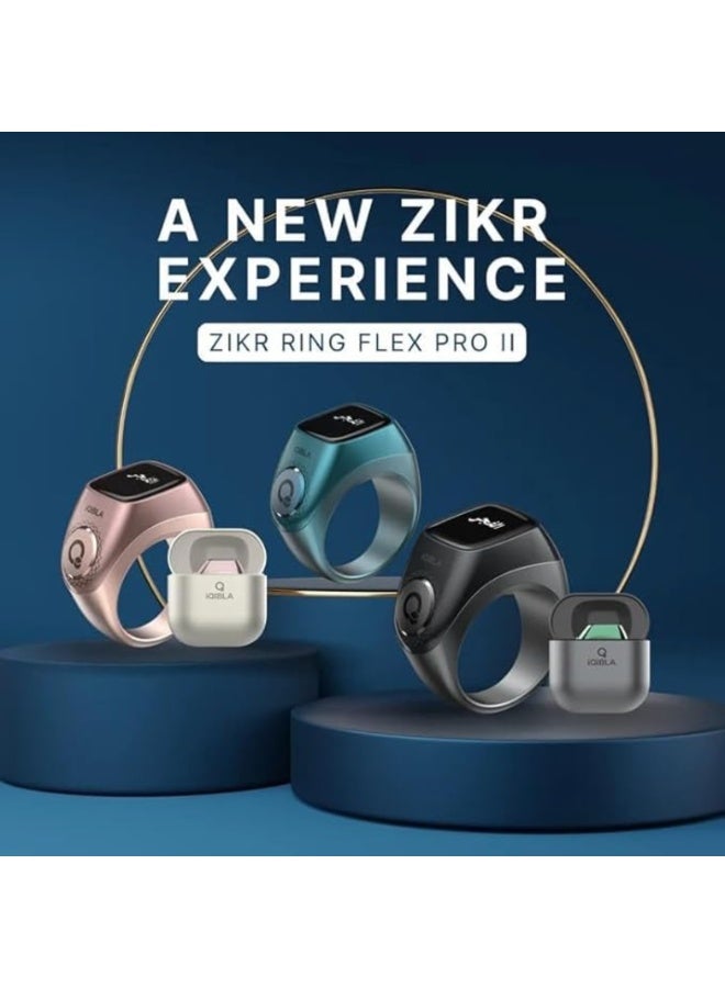 iQIBLA Tasbih Zikr Flex Pro Ring (Waterproof), F04 Metal Tasbih Counter Ring, Sizes 3 In 1 (18,20,22mm) - Image 2