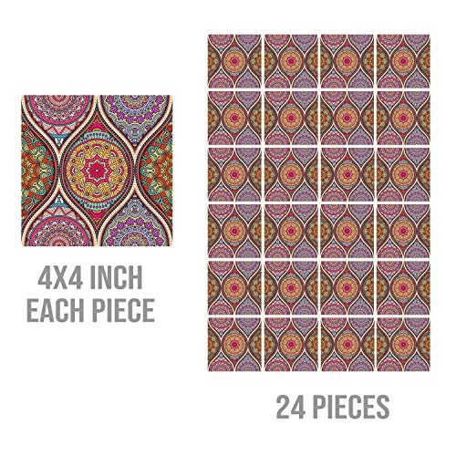Paper Plane Design Tile Sticker Size 4 inch x 4 inch x 24pcs (A) - Image 4