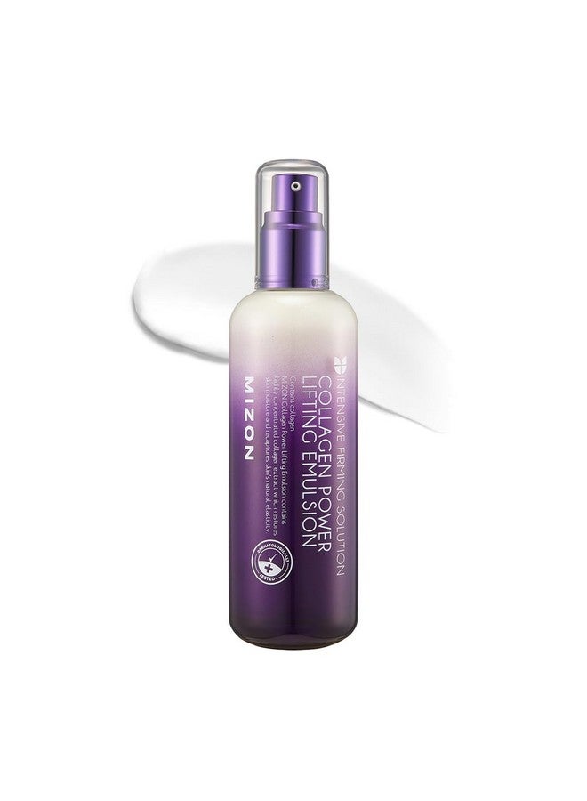 MIZON Collagen Power Lifting Emulsion, Collagen 54% with Adenosine, Peptides, High Elasticity, Anti-Wrinkle Care, Face Moisturizer, (120 ml 4.06 fl oz) - Image 1