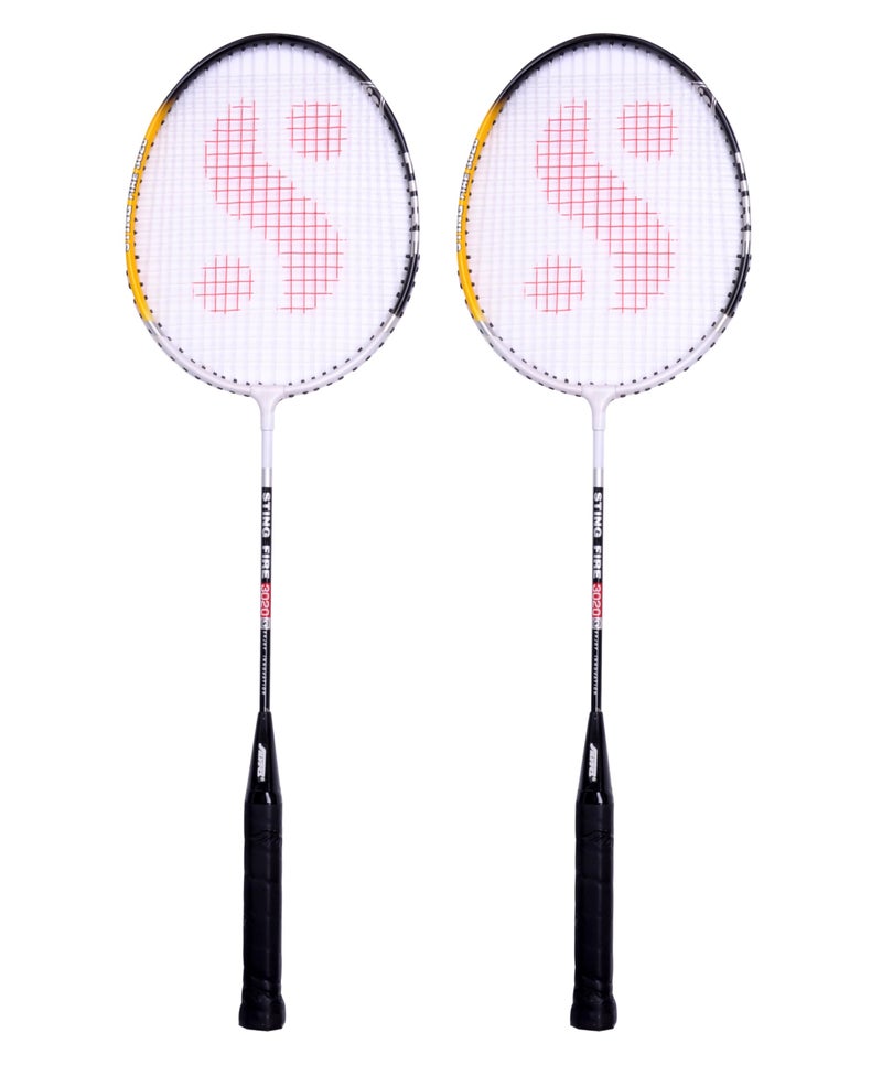 Silvers Silver's Aluminium FIRE Badminton Kit (2 Racquets with Full Cover) - Image 2