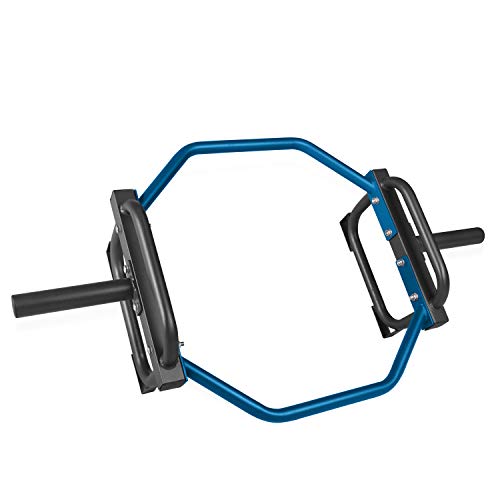 CAP Barbell Olympic Trap Bar, Hex Bar, Shrug Bar, Deadlift Bar, Blue , 50 inches - Image 1