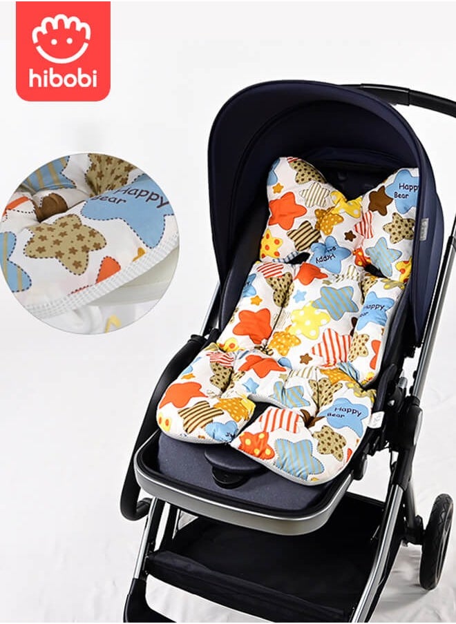hibobi - Soft and Comfortable Colored Pattern Dual Sided Stroller Seat - Image 1