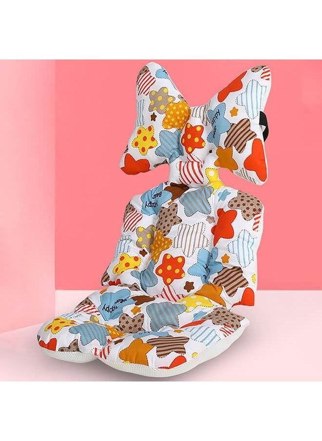 hibobi - Soft and Comfortable Colored Pattern Dual Sided Stroller Seat - Image 1