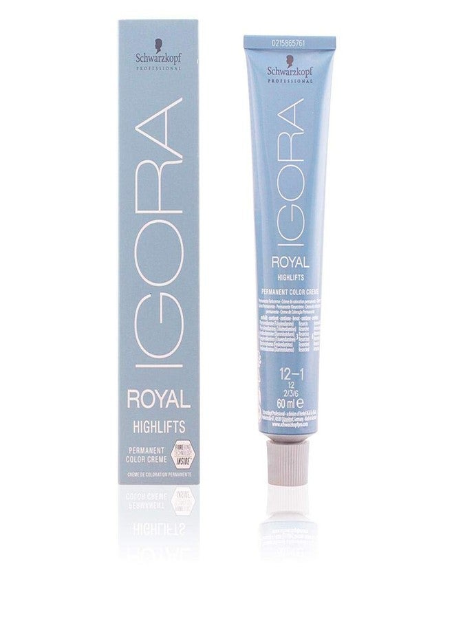 Schwarzkopf Igora Royal Highlifts 12-1 Super Ash Hair Color 60ml - Image 2