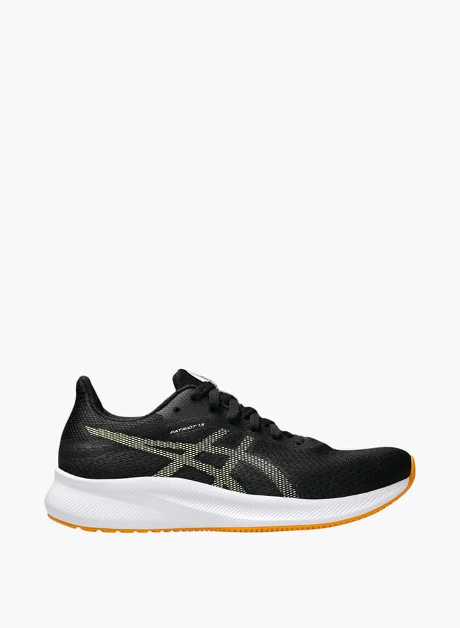 asics Men's Logo Detail Lace-Up Sports Shoes - Patriot 13