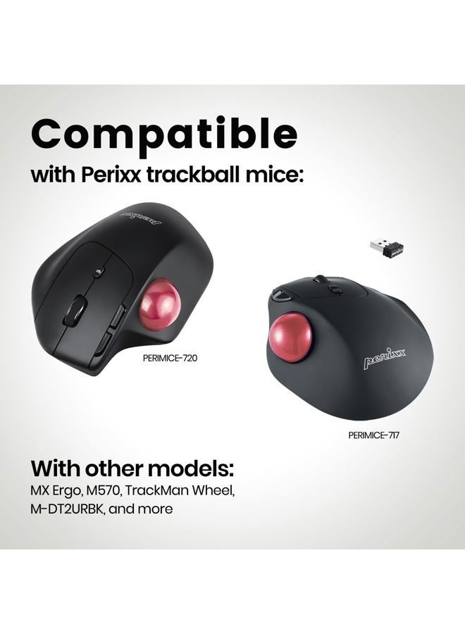 Perixx PERIPRO-303 1.34 Inches Trackball - Replacement Ball for M570, PERIMICE-517/520/717/720, and Other Compatible Trackball Mouse (Pink) - Image 4