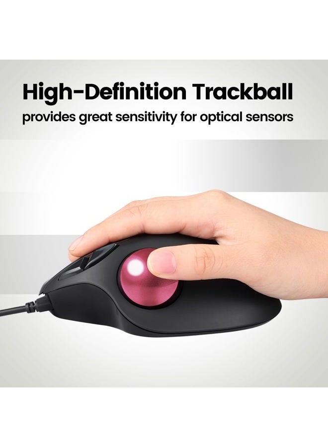 Perixx PERIPRO-303 1.34 Inches Trackball - Replacement Ball for M570, PERIMICE-517/520/717/720, and Other Compatible Trackball Mouse (Pink) - Image 5