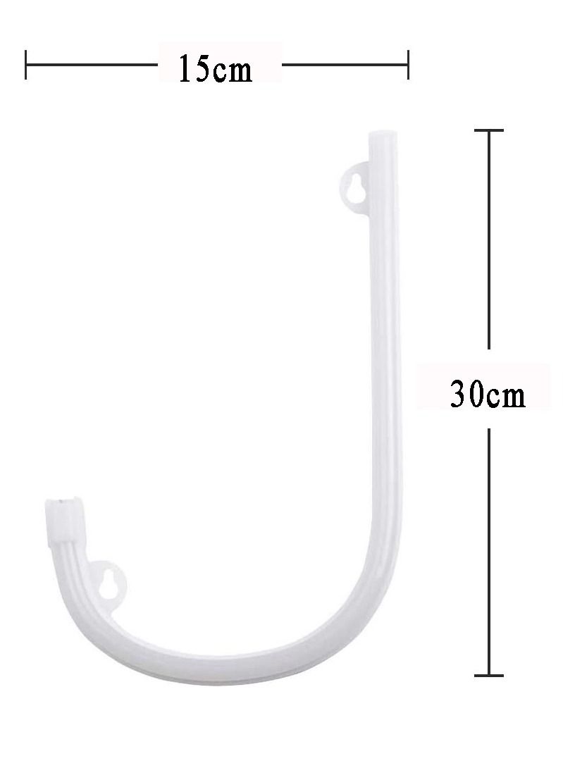 سلة حرف بإضاءة النيون باللون الأحمر الدافىء – J - Image 2