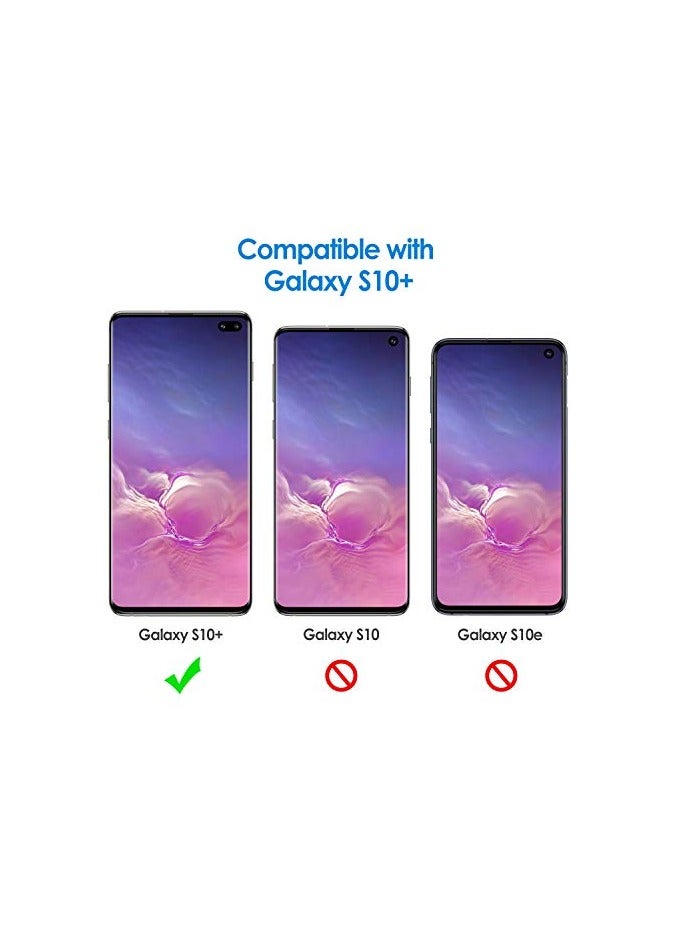 جي تيك حافظة JETech رفيعة لهاتف Samsung Galaxy S10 Plus S10+، غطاء هاتف رفيع ممتص للصدمات وتصميم من ألياف الكربون (أسود) - Image 4
