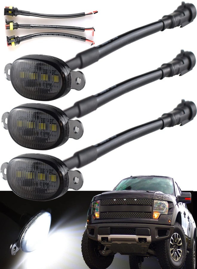 Boigoo مصابيح أمامية من Boigoo متوافقة مع شبكة فورد رابتور F150 موديلات 2010-2014 و2017 وما بعدها، مصابيح LED بيضاء للوقوف/التشغيل، أصلية من AL3Z15442C، غير متوافقة مع الشبكات غير الأصلية | 2011 2012 2013 2018 2019 - Image 1