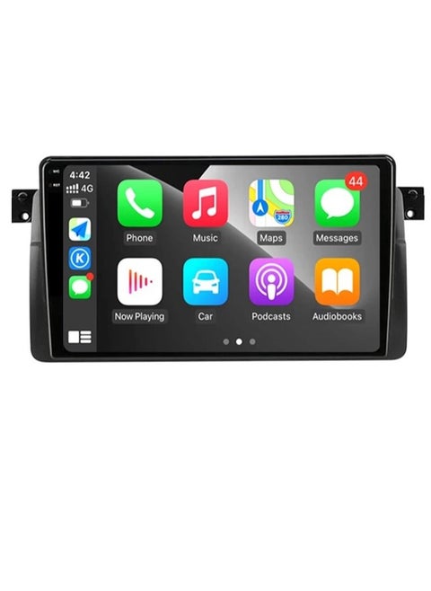 Android Screen For BMW E46 1998 To 2006 4GB RAM Octa-Core processor Carplay Android Auto Wireless built In DSP GPS AHD Reversing Camera Included QLED