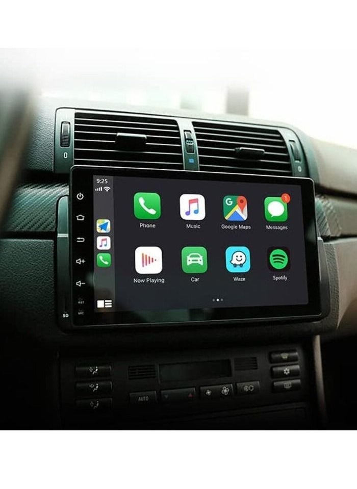 Android Screen For BMW E46 1998 To 2006 4GB RAM Octa-Core processor Carplay Android Auto Wireless built In DSP GPS AHD Reversing Camera Included QLED