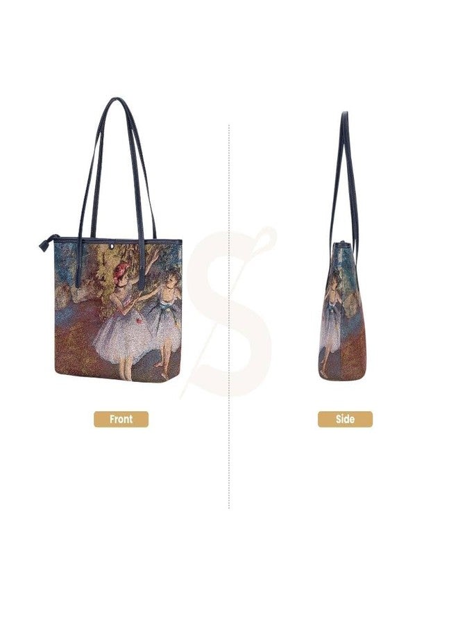 Signare Tapestry Shoulder Bag for Woman Travel or Work Tote Bags for Women In Edgar Degas Bellarina Design|COLL-ART-ED-BLR-2 - Image 2