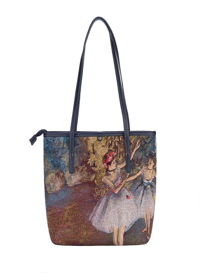 Signare Tapestry Shoulder Bag for Woman Travel or Work Tote Bags for Women In Edgar Degas Bellarina Design|COLL-ART-ED-BLR-2 - Image 1