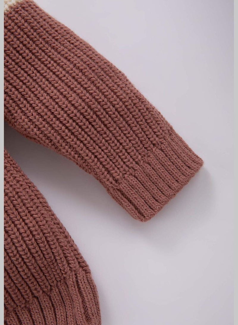 DeFacto BabyGirl Crew Neck Long Sleeve Tricot Pullover - Image 3