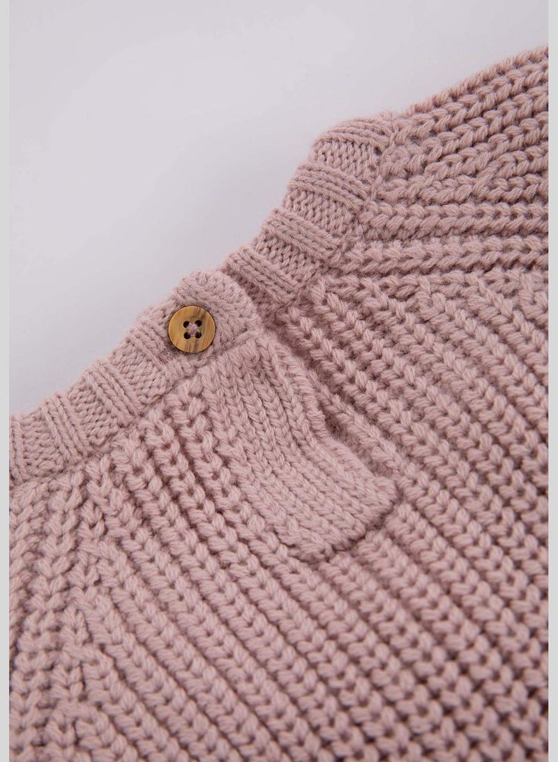 DeFacto BabyGirl Crew Neck Long Sleeve Tricot Pullover - Image 5