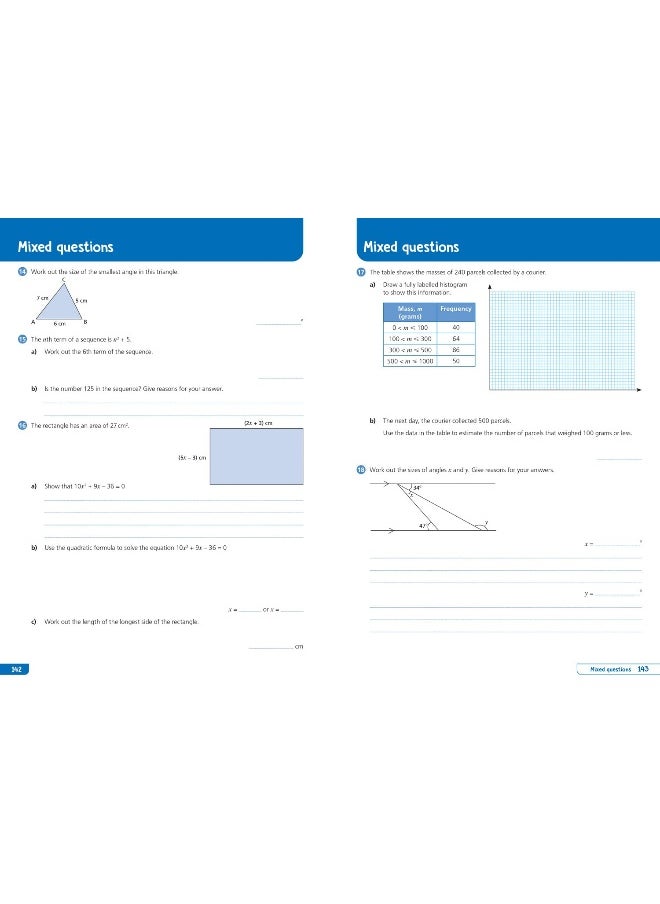 Collins AQA GCSE 9-1 Maths Higher Organise and Retrieve Your Knowledge  - Image 1